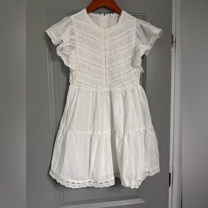 Gap Kids White Ruffle Dress